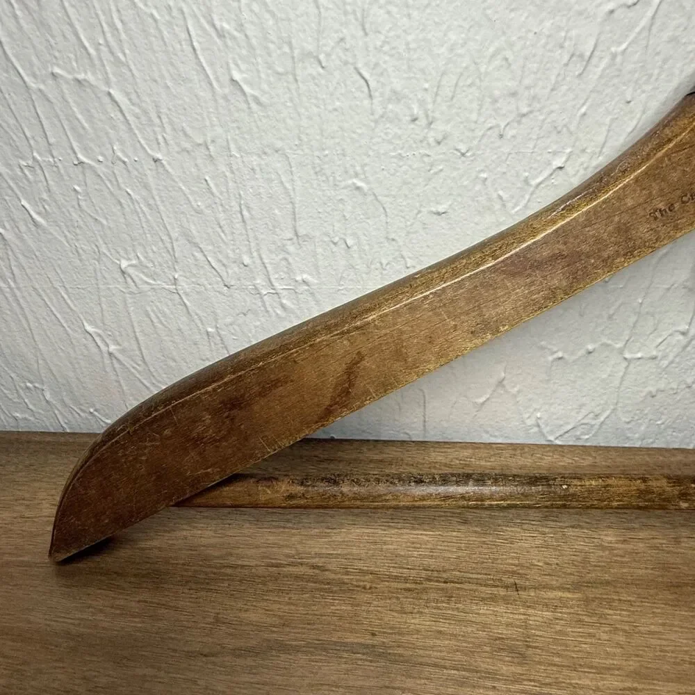 Southern Cleaning & Pressing Co Wooden Hanger Memphis Vintage Capital Hanger Co
